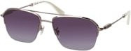 Police SPLL 18 Sonnenbrille Aviator, Halbrand, Metall, grau, Herren - Bild 1
