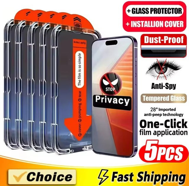 Anti-Spionage Sichtschutz Bildschirmschutz aus gehärtetem Glas für Honor 600E 50 200 600 Lite 90 400 500 Smart 70 Pro Plus in Transparent - Bild 1