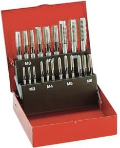 Facom Hochleistungsgewindebohrer-Set aus HSS-Cobalt, 21-teilig, Silber - Bild 1