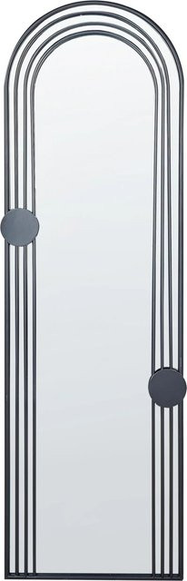 Beliani Wandspiegel AJAIN in Schwarz aus Metall und Glas mit geometrischem Design, B/H: 45 x 146 cm - Bild 1