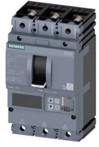 Siemens 3VA2116-6JP32-0AA0 Leistungsschalter in Grau mit einem Einstellbereich von 63 - 160A und einer maximalen Schaltspannung von 690 V/AC - Bild 1