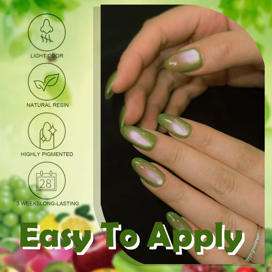 Misscheering Nagellack, 12 Farben, Obst-Katzenaugen-Effekt, schimmernd - Bild 3