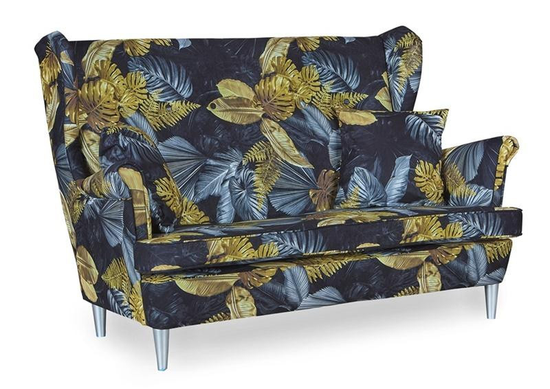 Ohrensessel ARI Print von Family Meble im skandinavischen Design mit geometrischem Muster - Bild 2