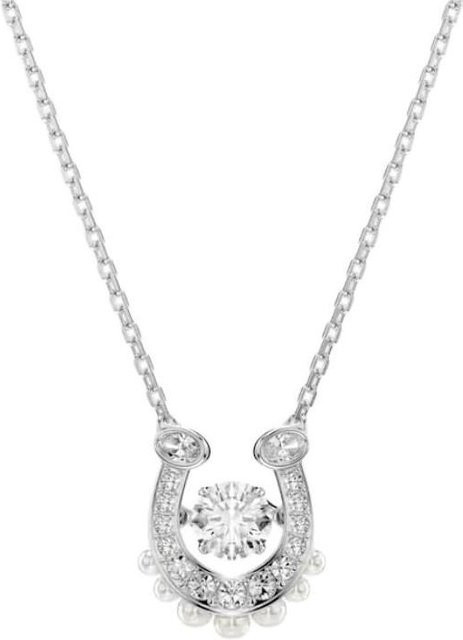 Swarovski Halskette, Zirkonia, Weiß, Unisex - Bild 1