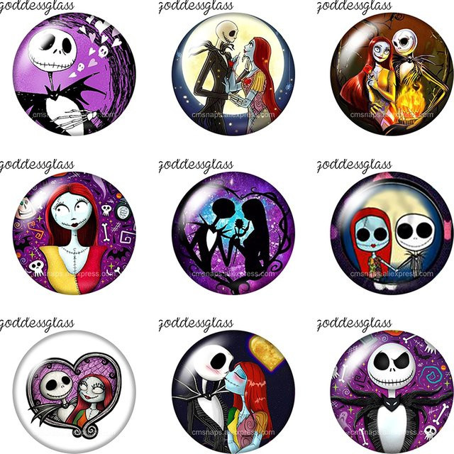 MINISO Fotoglas-Cabochons The Nightmare Before Christmas Sally, 12mm/18mm/20mm - Bild 1