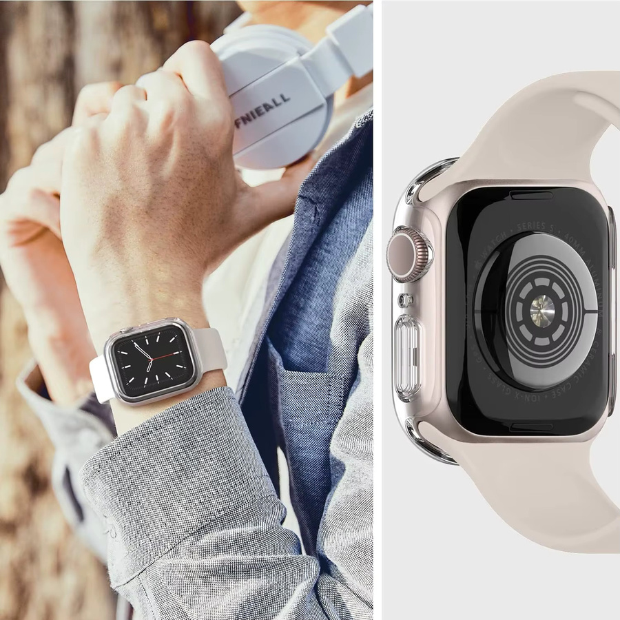 SAMUTAX Displayschutzfolie für Apple Watch, Silikon, transparent - Bild 6
