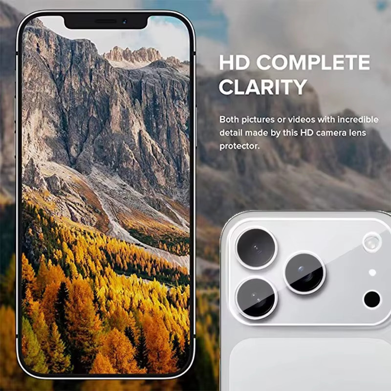 4er-Set Kamera-Objektivschutz für Apple iPhone in Schwarz mit vollständiger Abdeckung und Kratzschutz - Bild 5