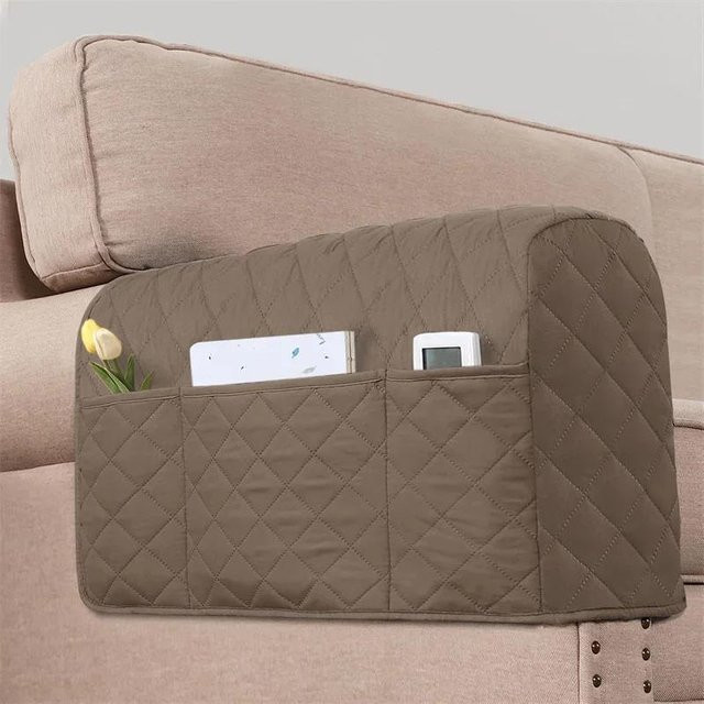 2er-Set Bestbags Sofa Armlehnenbezüge aus Polyester in Braun mit Aufbewahrungstasche und rutschfestem Design - Bild 1