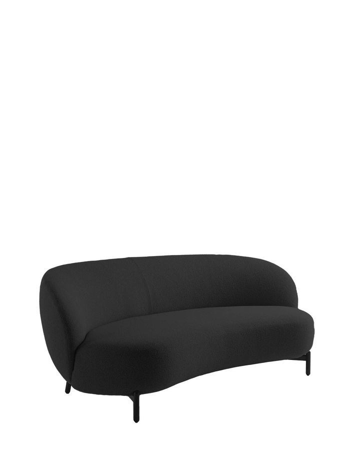 Kartell Lunam Sofa Orsetto mit Stoffbezug und schwarzem Metallrahmen - Bild 2