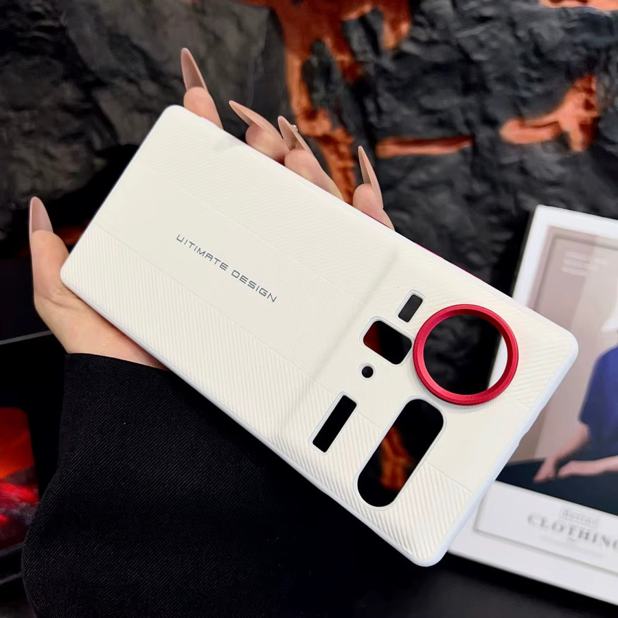 Luxuriöse harte PU Schutzhülle für Nubia Z80 Ultra und ZTE Nubia Z80 Z70 Ultra in Weiß - Bild 3