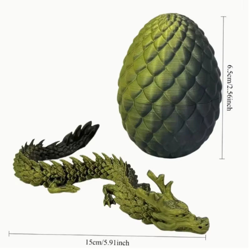 Bandai 3D-Überraschungsei mit chinesischem Drachen, bewegliches Mini-Gelenkdekor - Bild 1