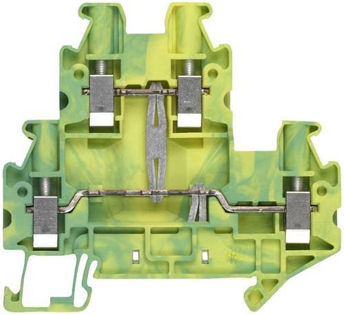 Siemens Doppelstockklemme Schrauben Grün-Gelb aus Kunststoff 50 Stück - Bild 1