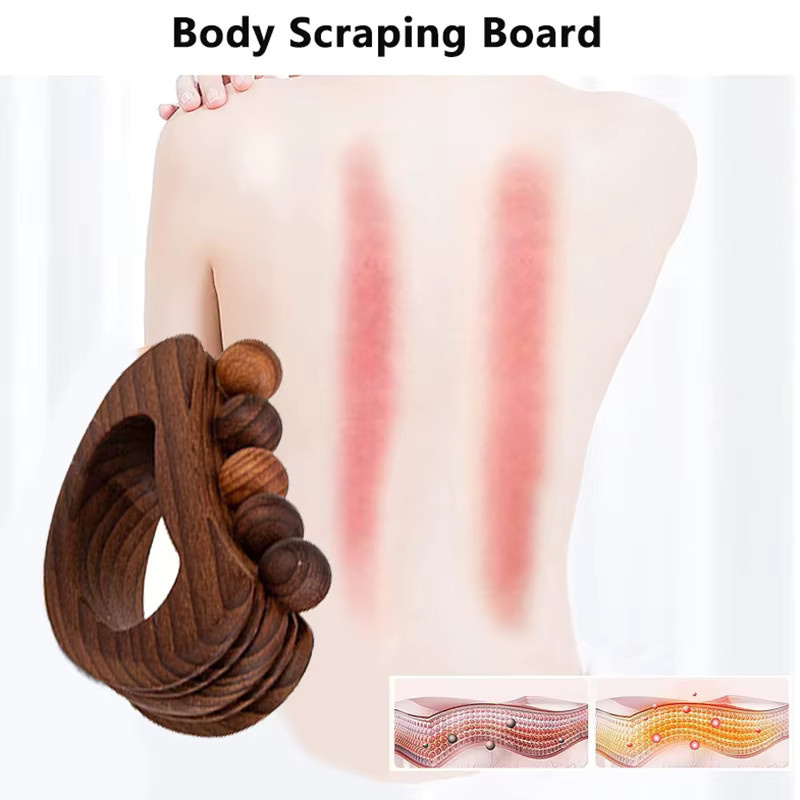 South Moon Gua Sha Massage-Werkzeug aus Holz, Unisex, Körper - Bild 3