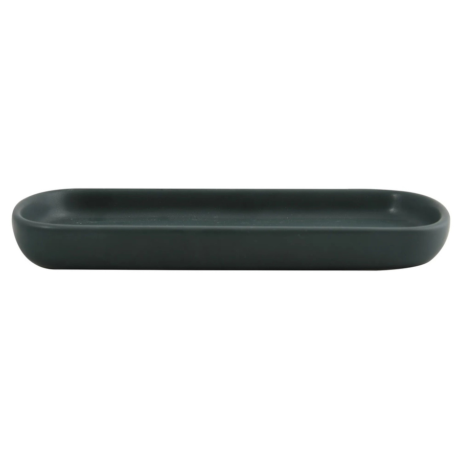 MSV Tablett Maonie aus Keramik in Dunkelgrün B: 25,7 cm, T: 11,5 cm, H: 2,8 cm - Bild 2