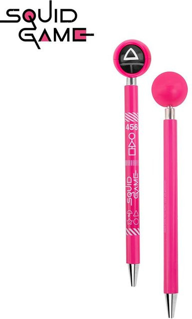 Offiziell lizenzierter Squid Game Kugelschreiber in Rosa aus PVC für ein leichtes Schreibgefühl - Bild 1