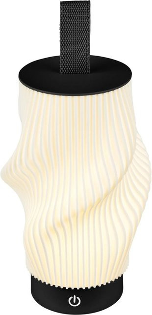 Brilo Akku-Tischleuchte Tubi LED dimmbar mit Touch-Funktion in Schwarz - Bild 1