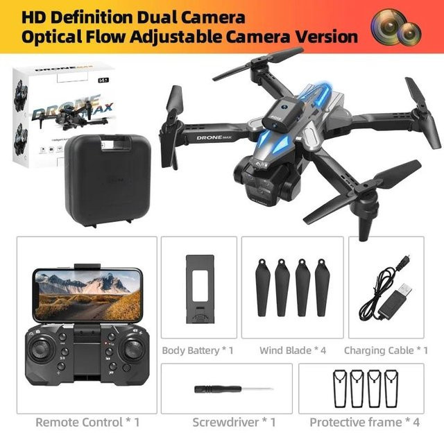 LYZRC C10 Max 6000M GPS Drohne mit 3 Kameras, HD Optischer Fluss Positionierung, Hindernisvermeidung und Gestensteuerung, faltbarer Quadcopter in Silber mit 1 Akku - Bild 1