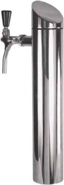 Ich-Zapfe Bierzapfsäule Tower 1-leitig, poliert, Silber, Höhe: 51 cm, Durchmesser: 8 cm - Bild 1