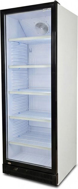 Cooldura Display-Kühlschrank 1-türig, 352 l, schwarz/weiß, B/H/T: 59,5 x 184,2 x 64,2 cm - Bild 1