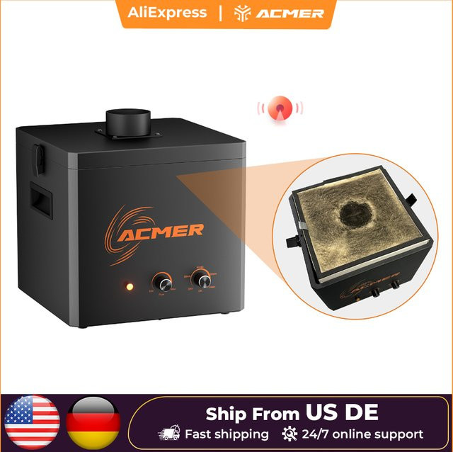 ACMER AP220 Rauch-Luftreiniger mit 3-Schicht-Filter für Lasergravurmaschinen, Schwarz - Bild 1