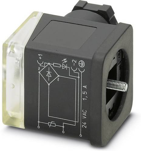 Phoenix Contact Ventilstecker SACC-VB-3CON-M16/A-GVL 12/24V in Schwarz - Bild 1