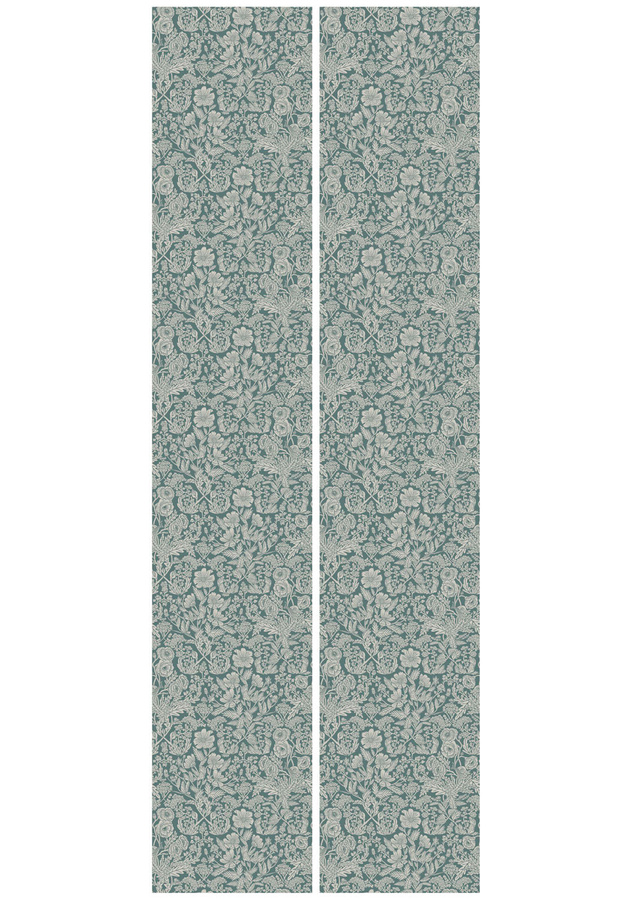 KEK Amsterdam Wandtapete Rieder 2 FR-001 in Türkis mit floralem Art Nouveau Design - Bild 2