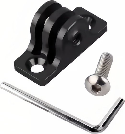 Aluminiumlegierungs-Verbindungshalterung in Schwarz für GoPro Hero 13 12 11 10 9 8 7 6 5, Insta360 X4 und DJI Osmo Action 5Pro 4 - Bild 1