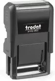 trodat Printy 4.0 Wortbandstempel in Schwarz - Bild 1