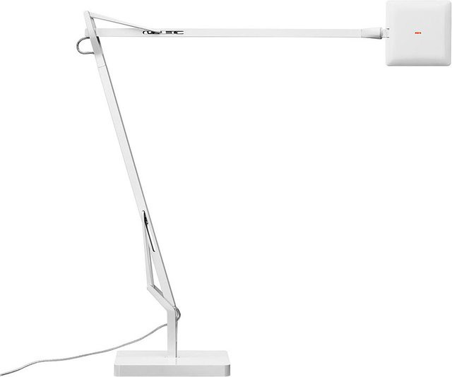 FLOS Kelvin Edge LED-Tischleuchte in Weiß, dimmbar und verstellbar, moderne Arbeits- und Leseleuchte aus Aluminium und Polycarbonat - Bild 1