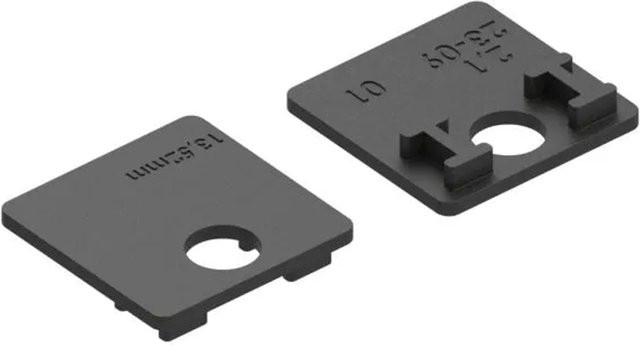 FeNau Gummieinlage für Glasklemmen Modell 36, Schwarz, Dicke: 13,52 mm - Bild 1