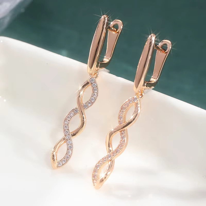 YoYo Ohrringe, Gold, Zirkonia, Damen - Bild 2