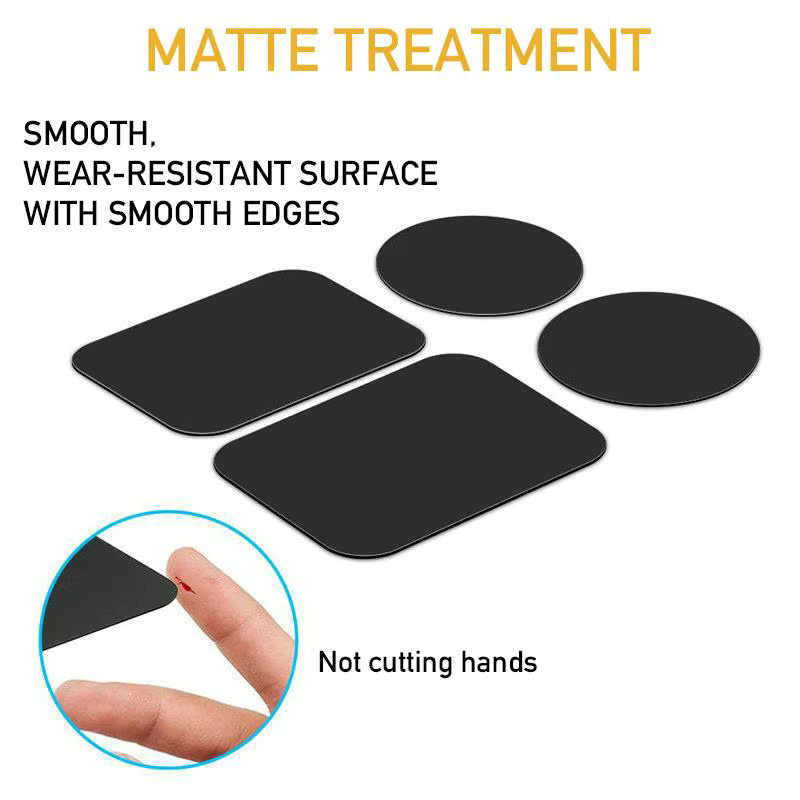 Magnetische Metallplatten als Aufkleber für Magnet-Handyhalter und Auto-Handyhalter in Schwarz oder Silber - Bild 4