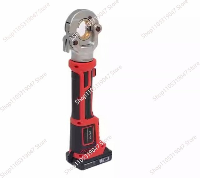 Elektrische hydraulische Crimpzange für Getriebekabel in Rot mit Batteriebetrieb - Bild 1