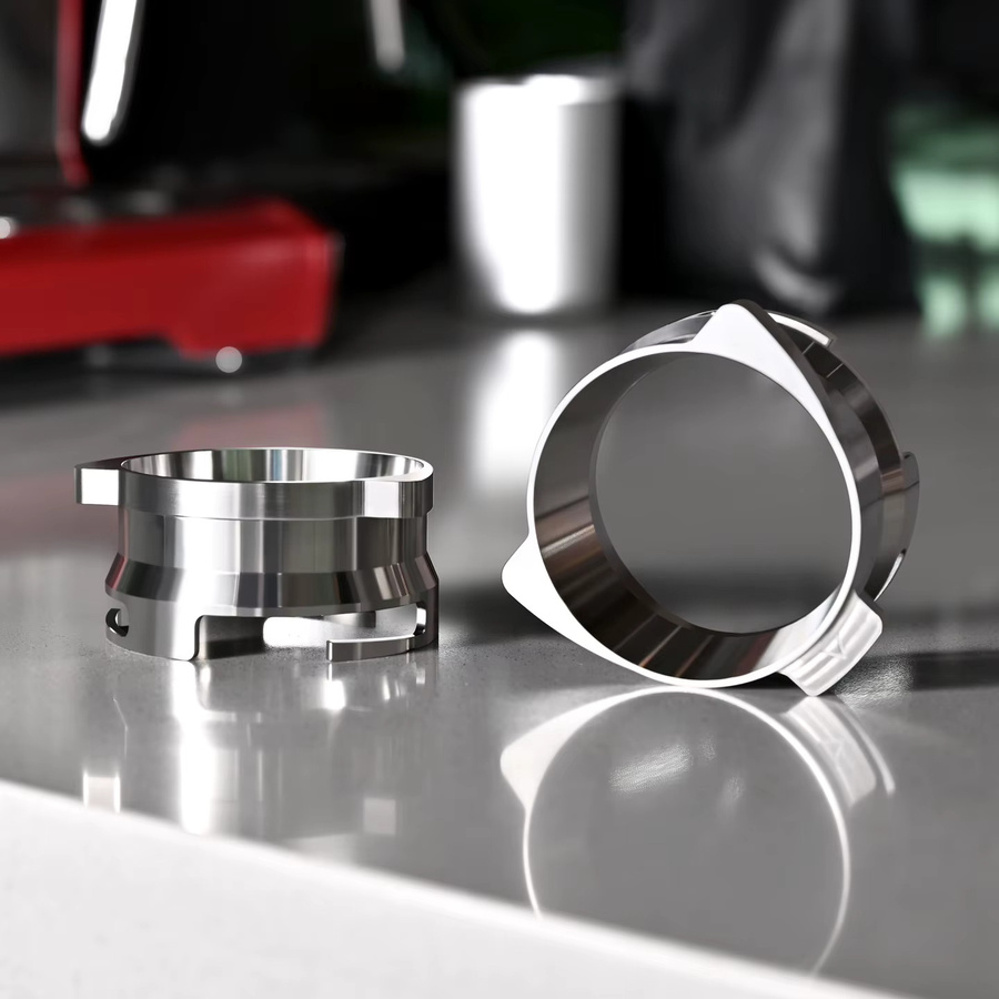 Dosierring für Kaffeemaschinen der Breville 8-Serie, 54 mm Kaffeepulver-Empfangsring aus Aluminiumlegierung in Silber - Bild 3