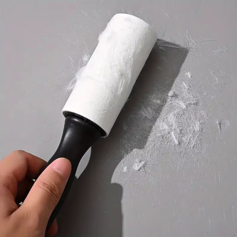 Selbstklebende Papierrolle zur Haarentfernung in Weiß für Kleidung, Möbel und Teppiche - Bild 3
