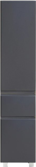Held Möbel Seitenschrank Ancona in matt Grau-Wotaneiche, B/T/H: 40 x 35 x 180 cm - Bild 1