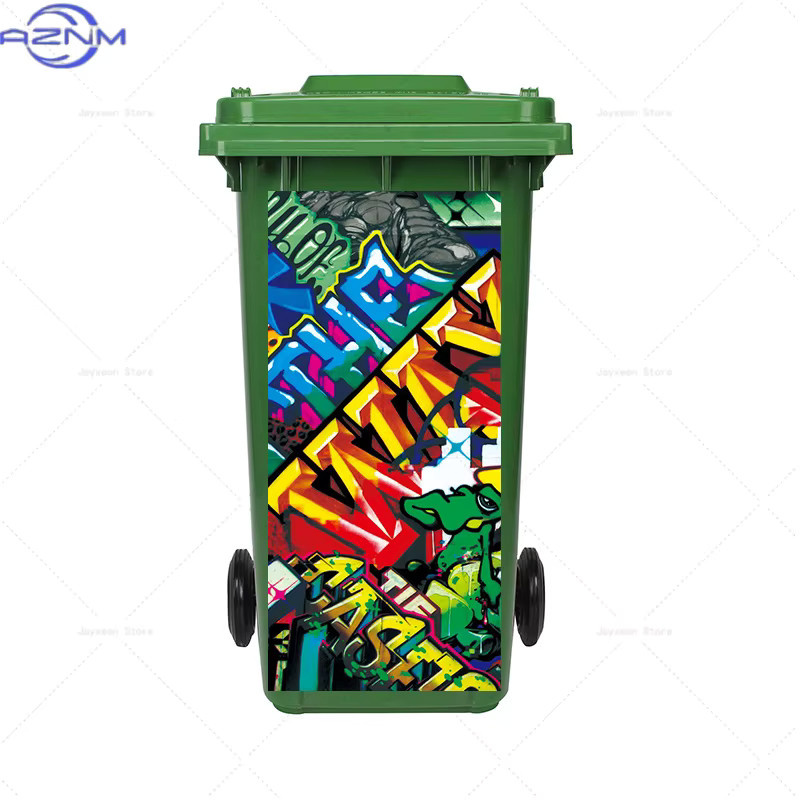 Wasserdichter Kunst-Graffiti-Aufkleber in Multicolour für Mülleimer, Schränke und Tapeten im abstrakten Design - Bild 2