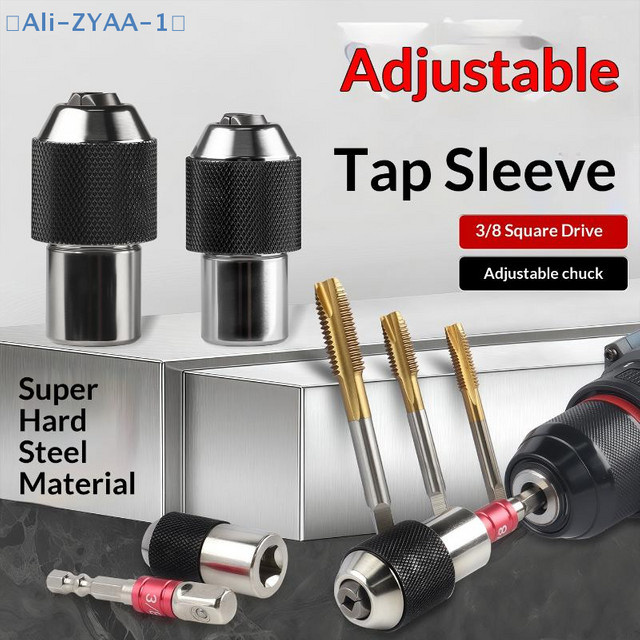 JETTING Gewindebohrer-Steckschlüssel-Set M2-M12 mit 3/8 Zoll quadratischem Antrieb, Silber - Bild 1