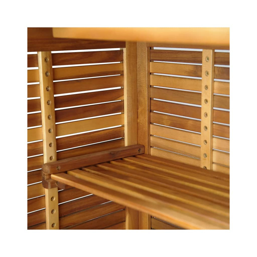 vidaXL 5-tlg Gartenbar-Set aus Akazien-Massivholz in Braun - Bild 3