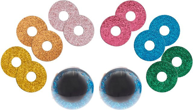 Rico Design Sicherheitsaugen-Set für Kuscheltiere, 6 Farben, Kunststoff, Bunt / Mehrfarbig, Zubehör - Bild 1