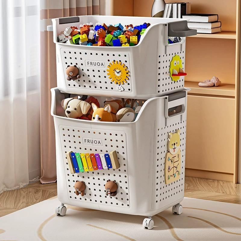 Spielzeug-Aufbewahrungsbox für Kinder von World-class Emporium in Weiß - Bild 3