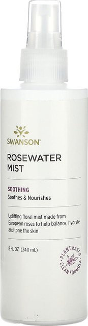 Swanson Rosenwasser-Spray, 240 ml, mit Rosa damascena Blütenöl - Bild 1