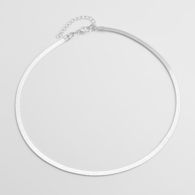 Halskette Schlangenkette, Damen, white - Bild 1