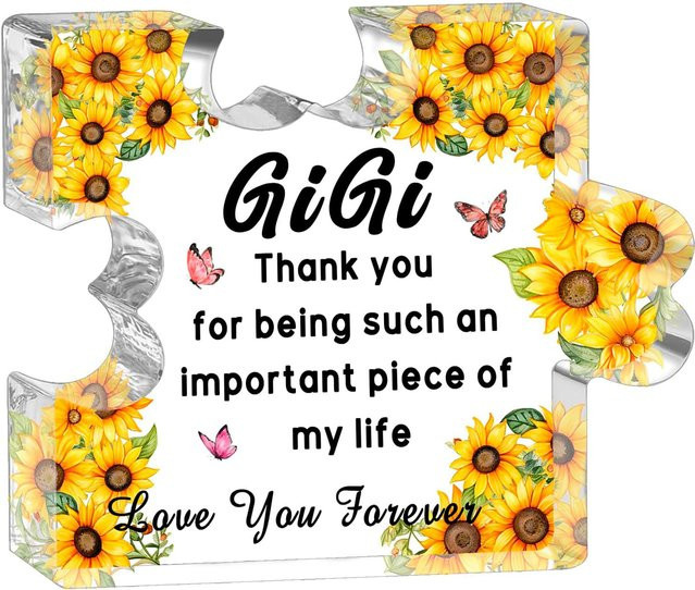 Gigi Gifts Acrylplakette als Geschenk für Oma zum Geburtstag, Muttertag oder Weihnachten - Bild 1