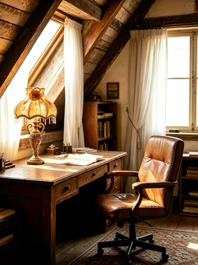 Vecli Retro-Tischlampe aus Harz und Stoff in Gold/Messing mit warmweißem Licht für Wohnzimmer und Schlafzimmer - Bild 6