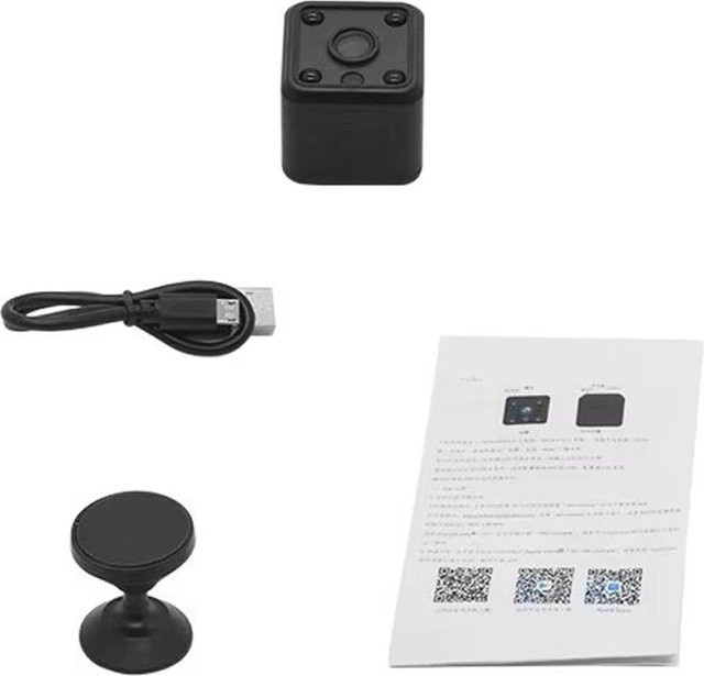 Vstarcam X6 Mini-IP-Kamera HD 1080P WLAN Drahtlose Sicherheitsüberwachung mit Nachtsicht und eingebautem Akku in Schwarz - Bild 1