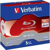 Verbatim BD-RE DL Blu-ray-Rohlinge 50 GB, 5er Pack im Jewel Case - Bild 1