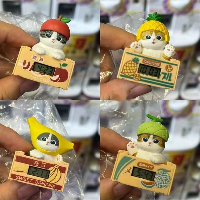 Mofusand Shark Cat Fruit And Bee Serie Blindbox, Mini-Actionfiguren - Bild 1