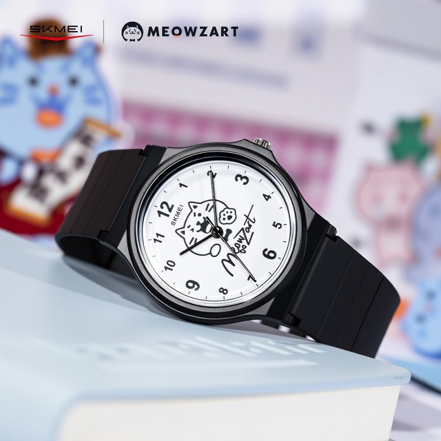 SKMEI Armbanduhr, Quarz, Kunststoff, Weiß, Kinder - Bild 1