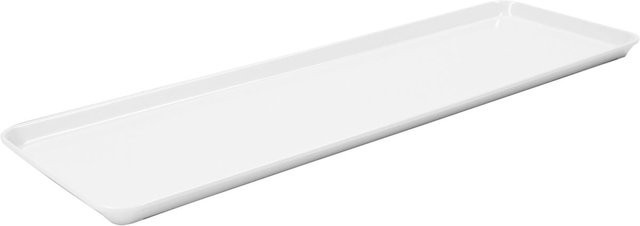 Schneider Auslagetablett aus Melamin in Weiß, rechteckig, L: 58 cm, B: 19,5 cm, H: 2 cm - Bild 1